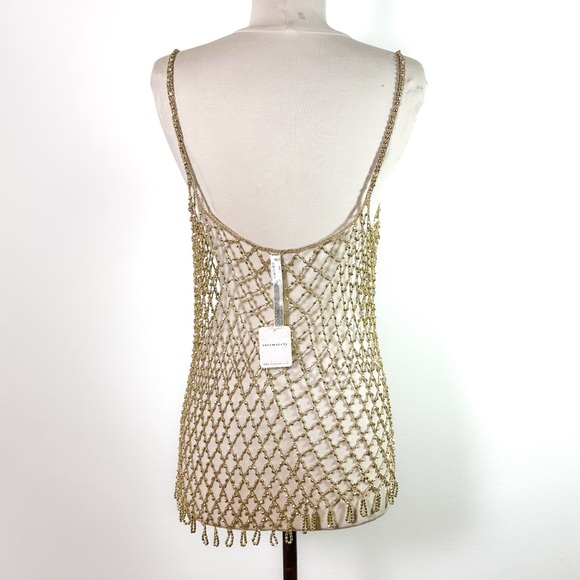 Free People Top it Off Tunic in Gold size M/L NWT - Picture 7 of 14